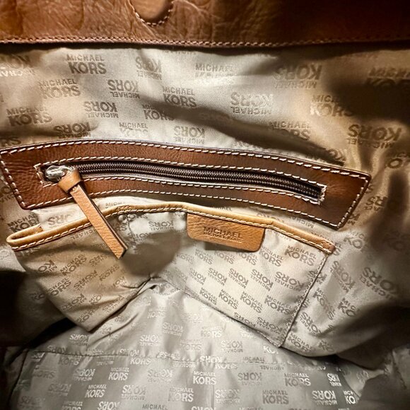 MICHAEL Michael Kors Brookville Caramel Leather Slouchy Hobo Shoulder Bag 2008 - Picture 14 of 15